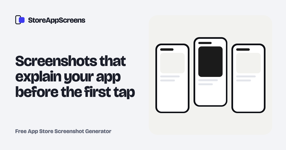 Free App Store Screenshot Generator · StoreAppScreens